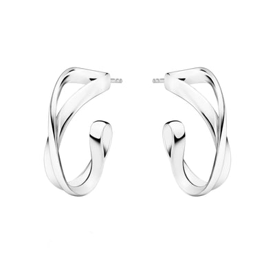 Infinity Silver Earhoops, Small simple Pursuit