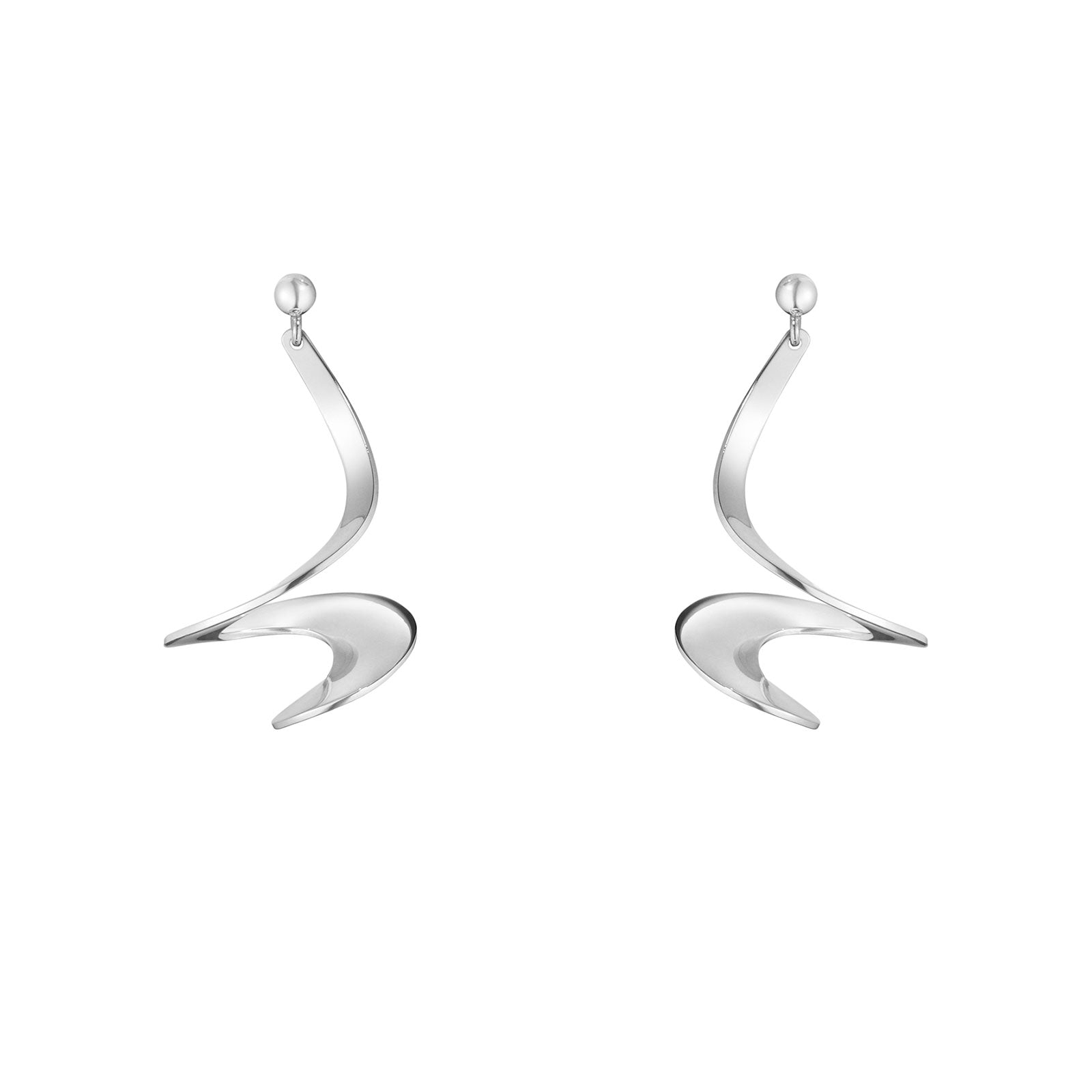 Torun Silver Möbius Earrings