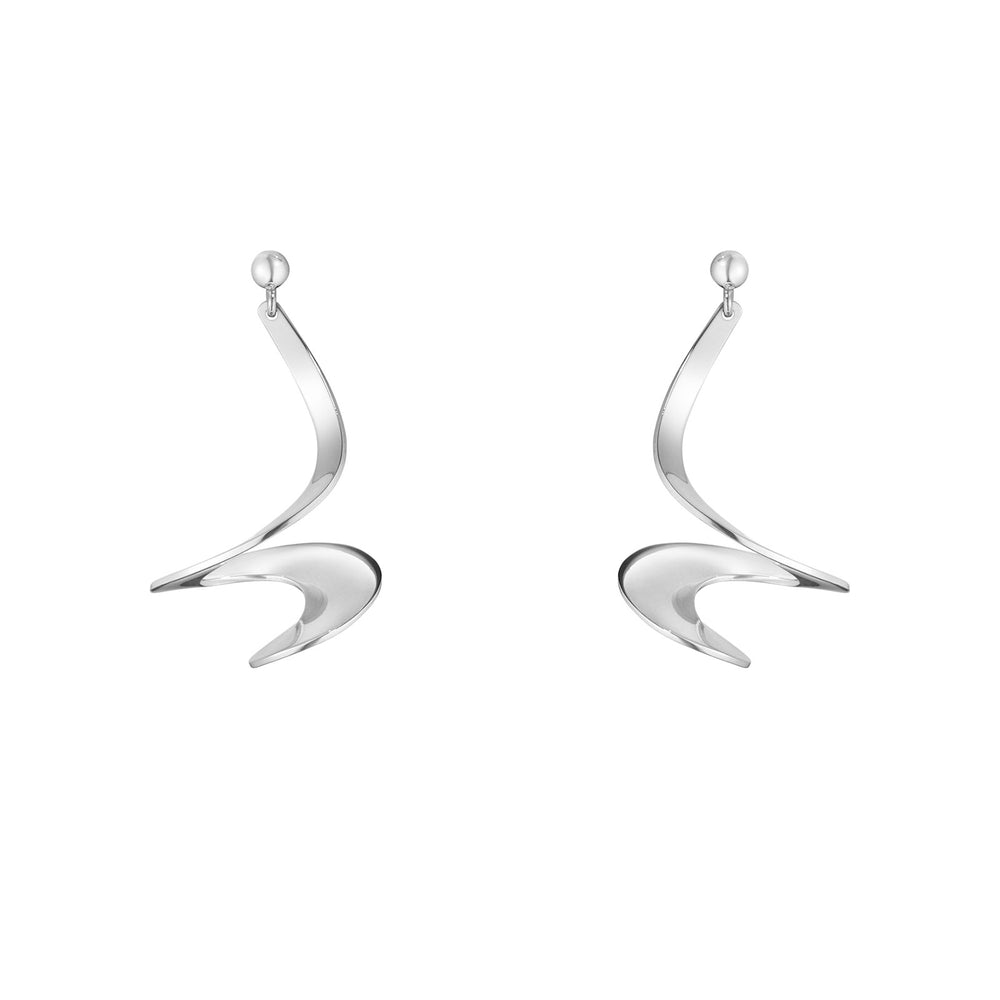 Torun Silver Möbius Earrings
