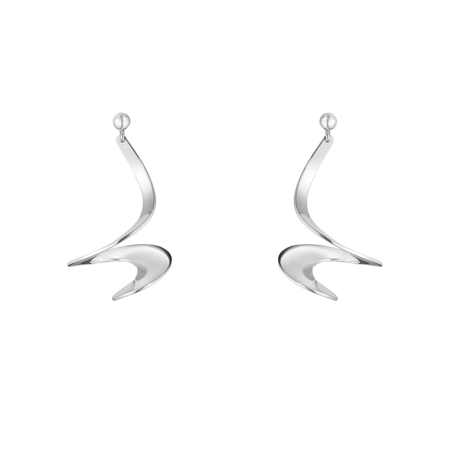 Torun Silver Möbius Earrings