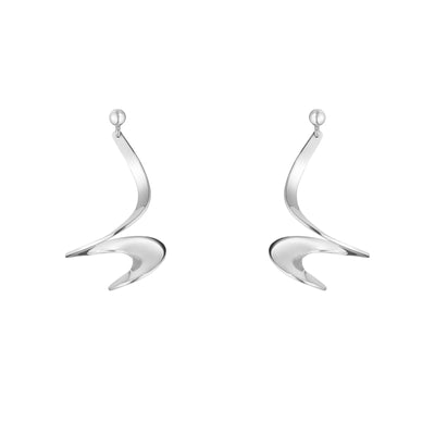 Torun Silver Möbius Earrings simple Pursuit