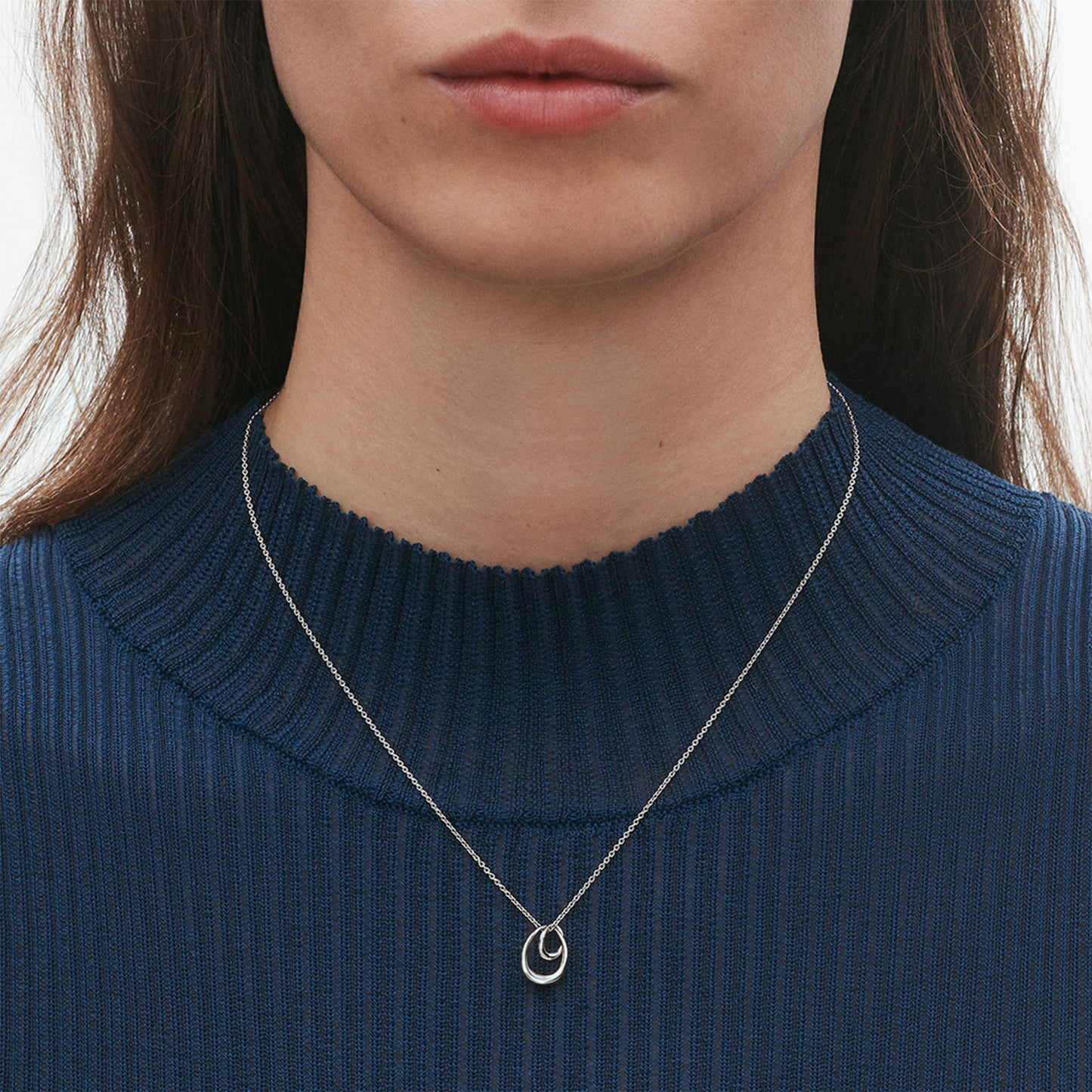 Offspring Silver Necklace with Pendant, Small