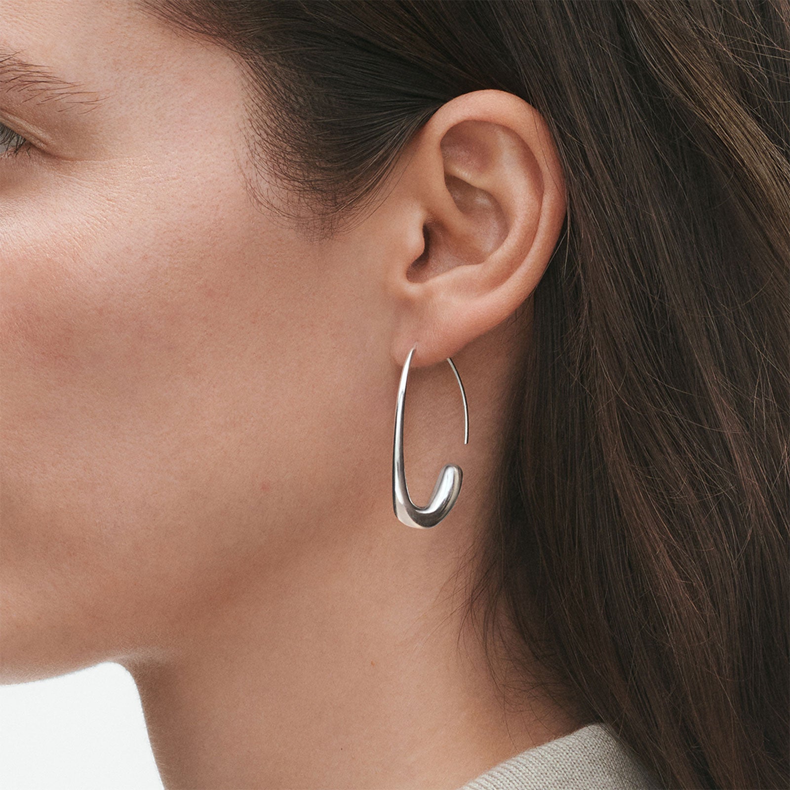 Offspring Silver Earhoops