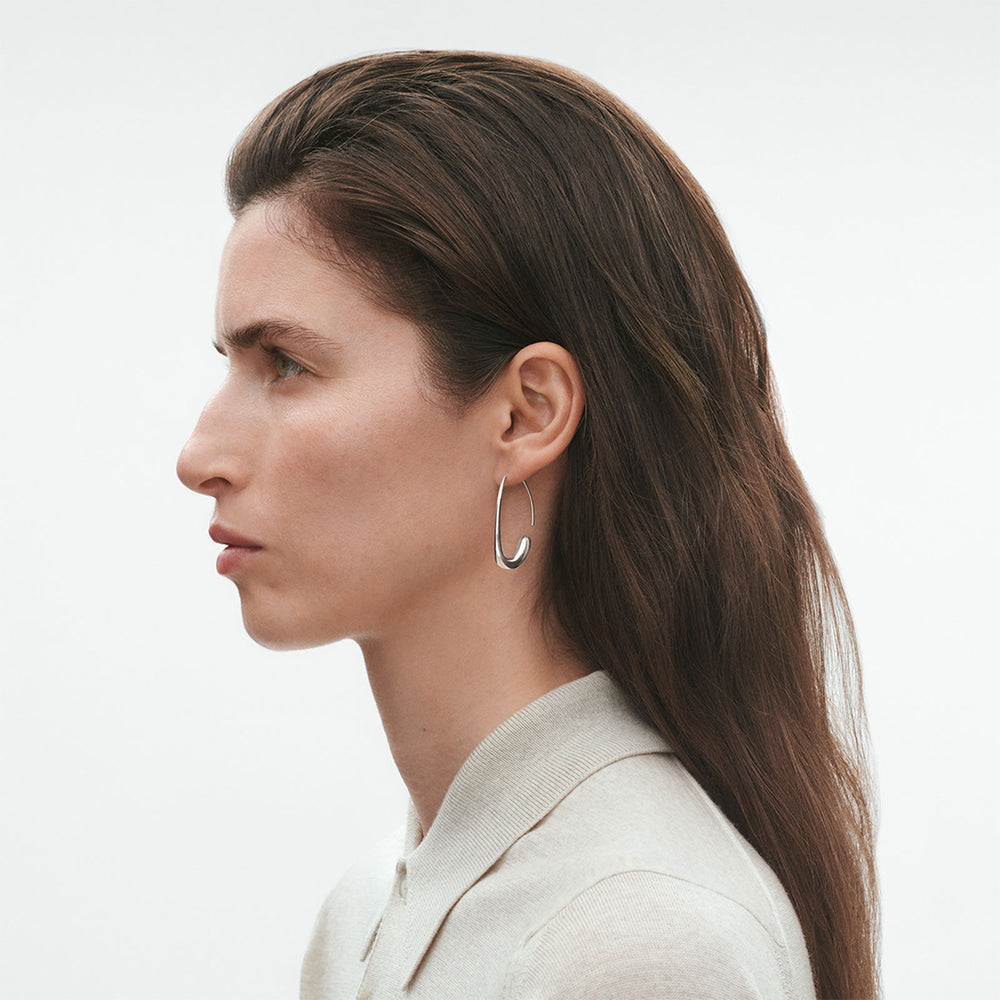 Offspring Silver Earhoops