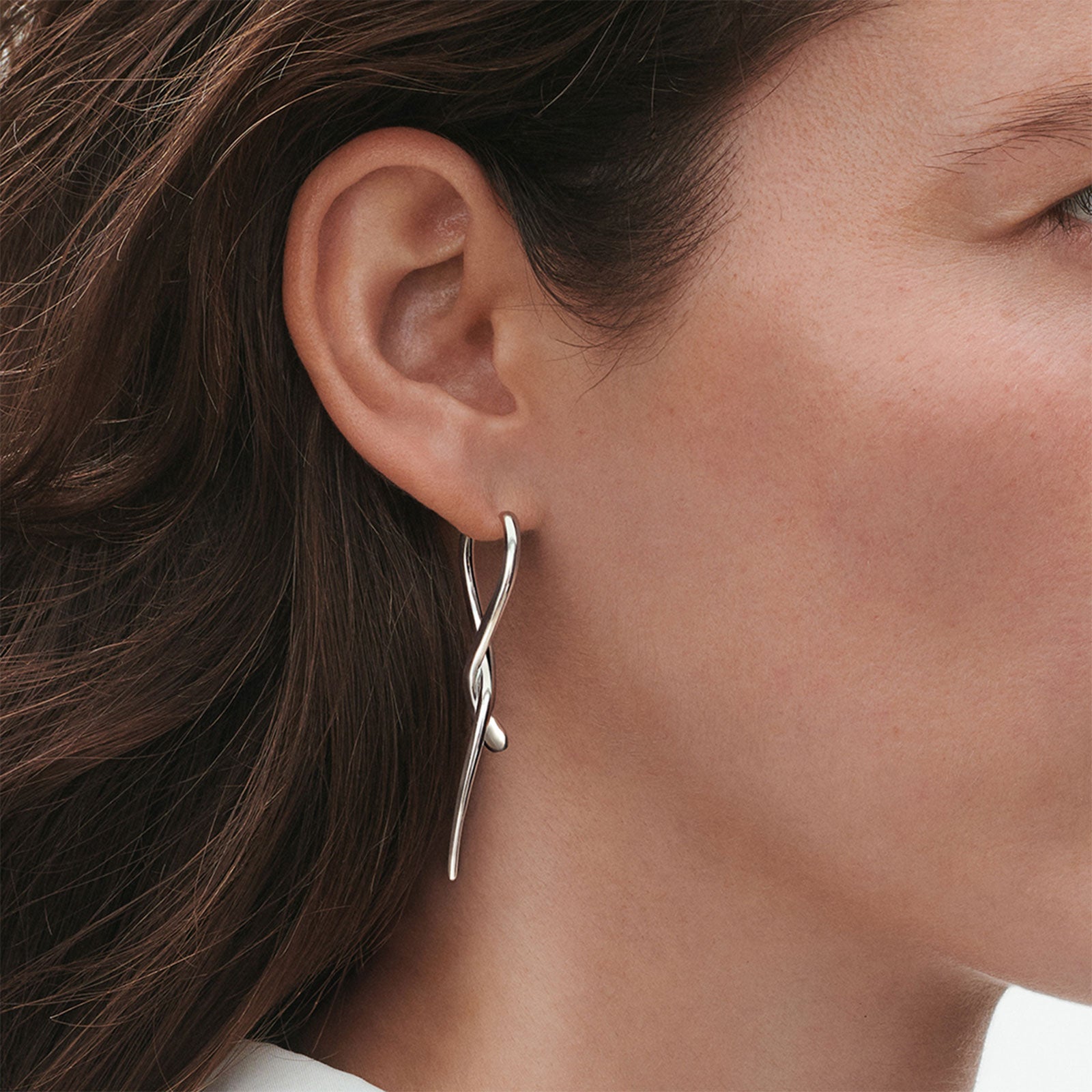Mercy Silver Drop Earrings
