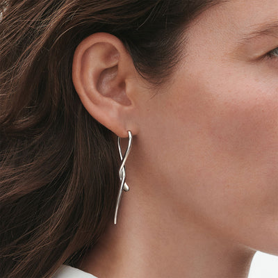 Mercy Silver Drop Earrings simple Pursuit