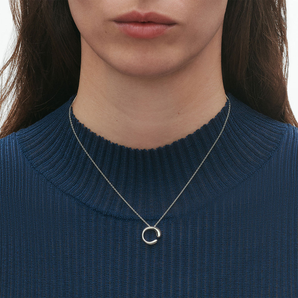 Mercy Silver Necklace with Pendant, Small