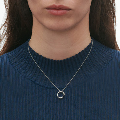 Mercy Silver Necklace with Pendant, Small simple Pursuit