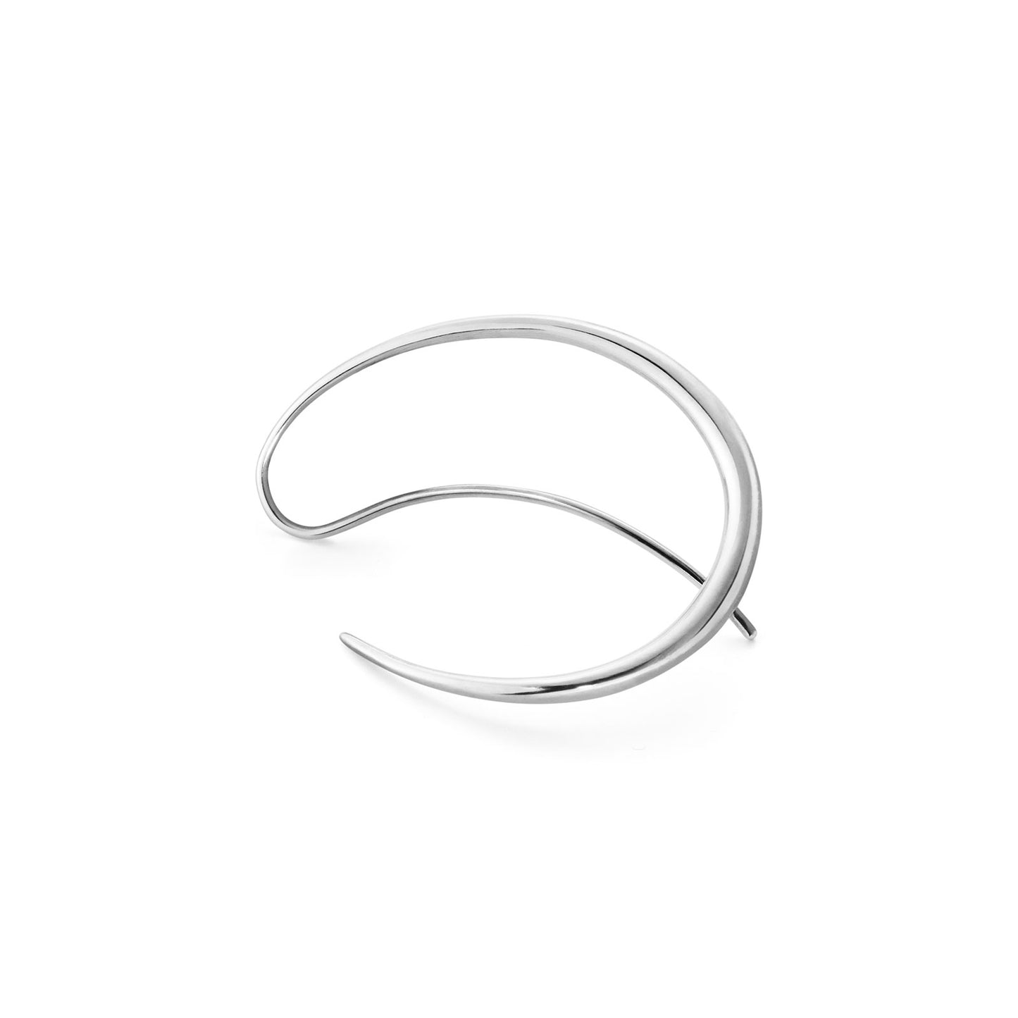 Offspring Silver Double Hoop Earrings
