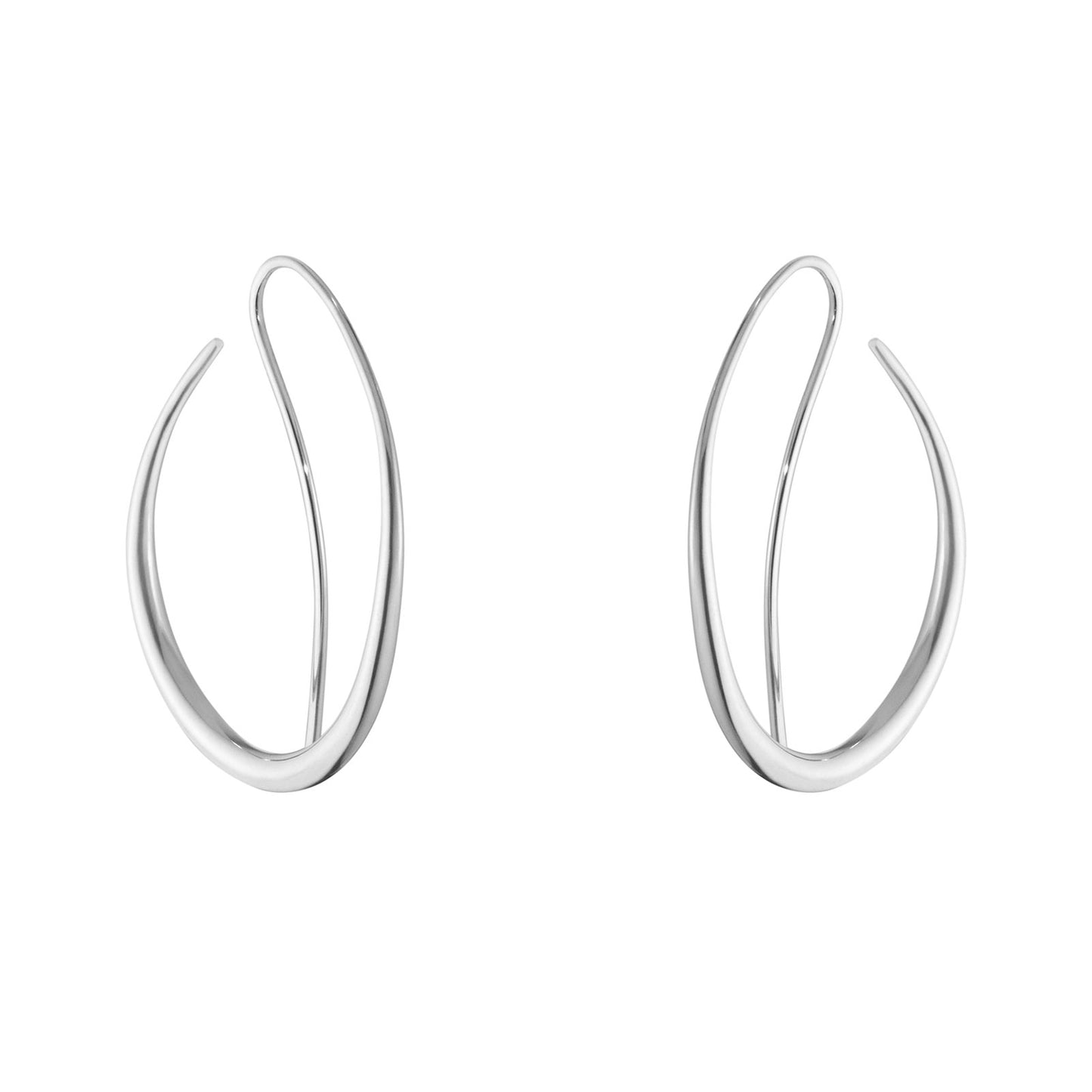 Offspring Silver Double Hoop Earrings