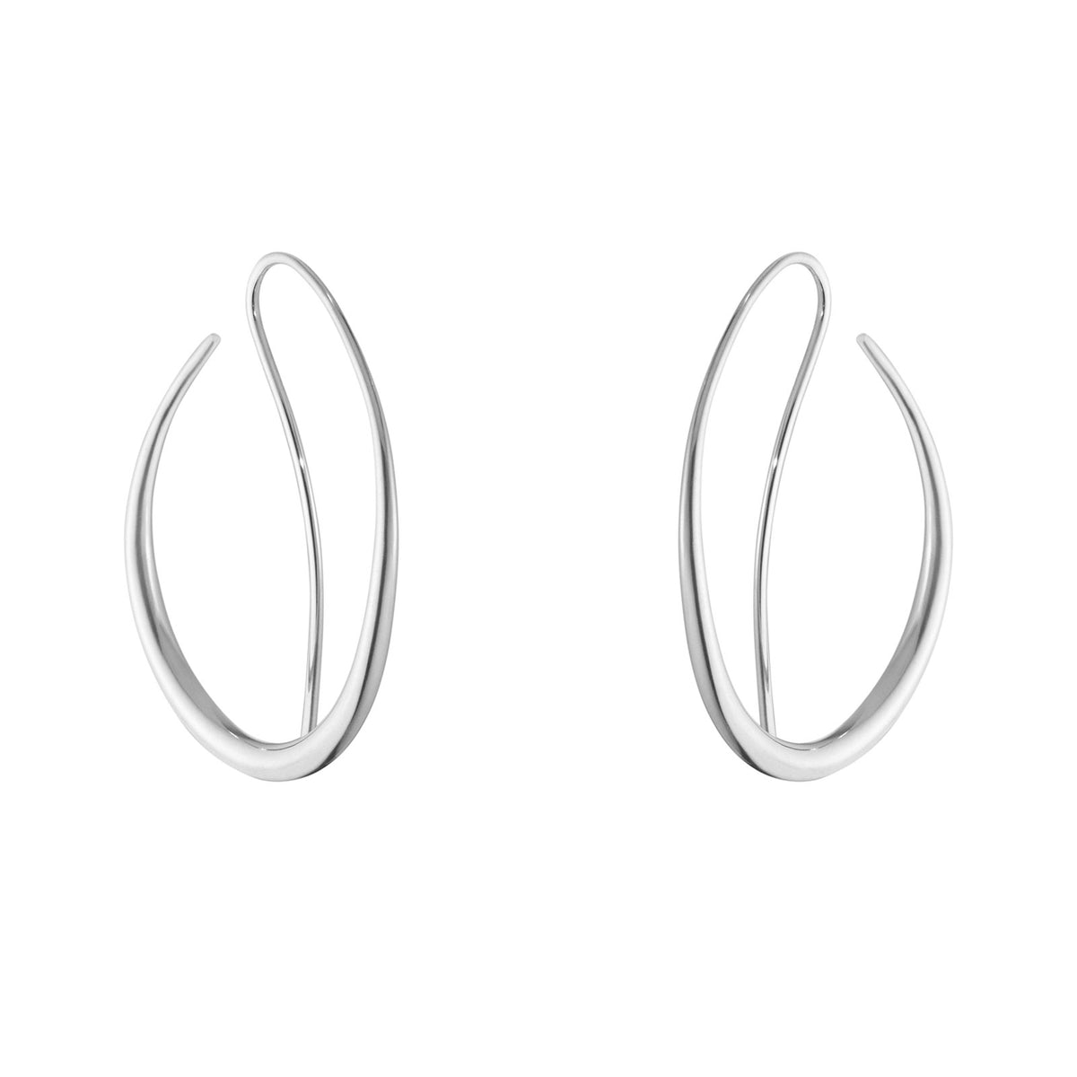 Offspring Silver Double Hoop Earrings simple Pursuit