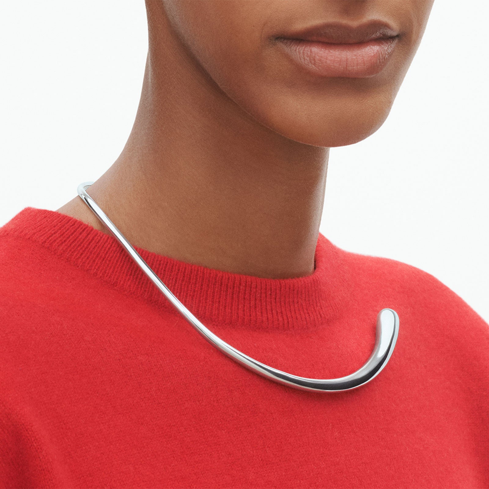 Mercy Silver Neck Ring simple Pursuit