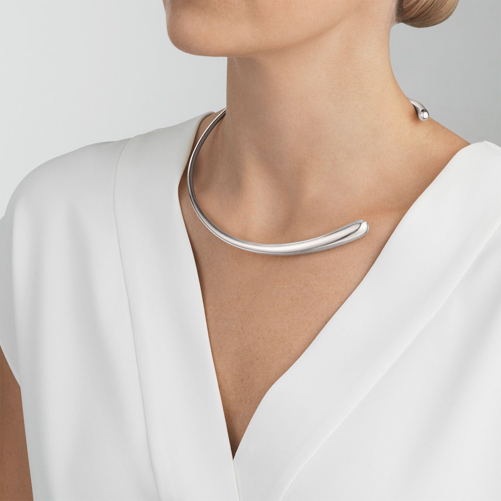 Mercy Silver Neck Ring simple Pursuit