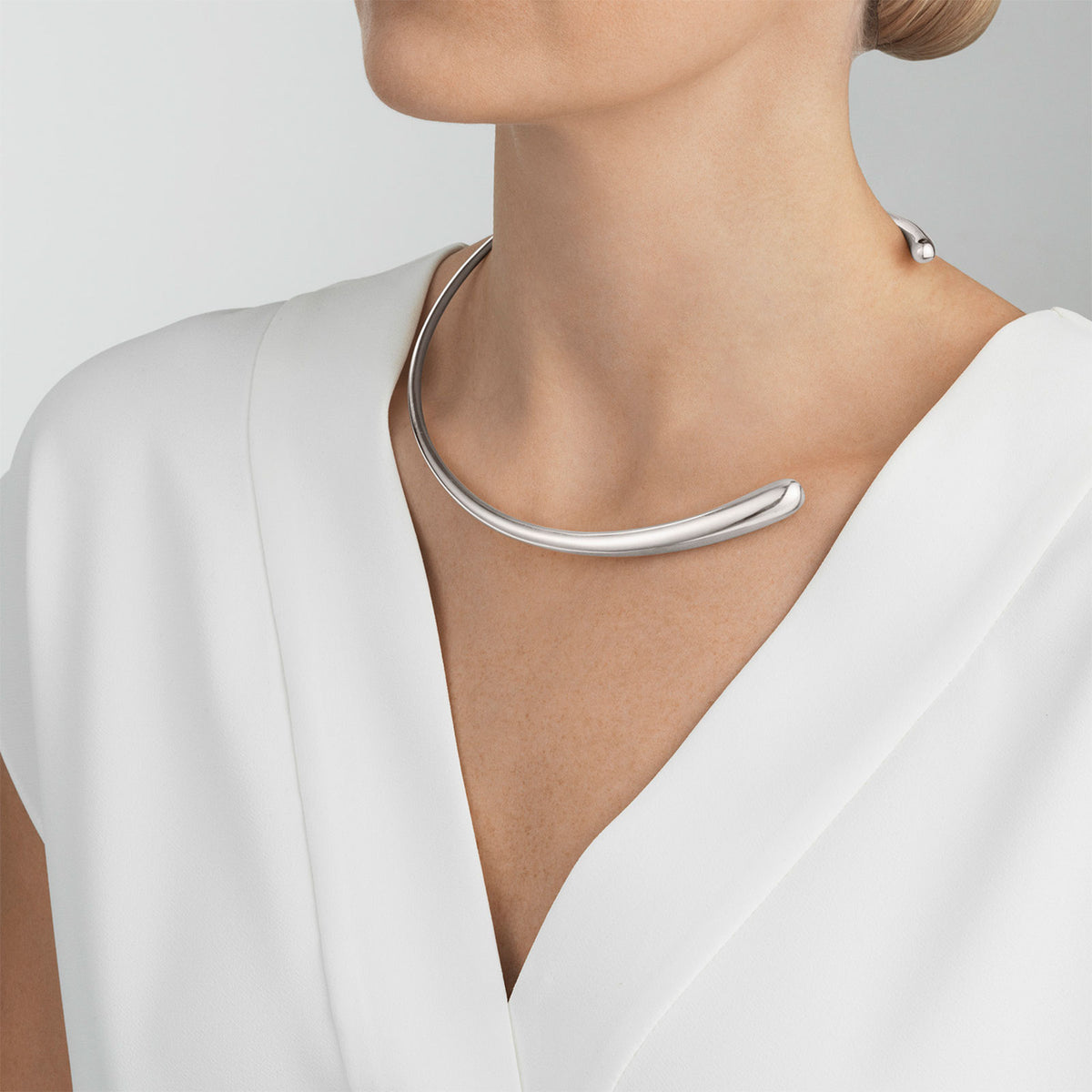 Mercy Silver Neck Ring simple Pursuit