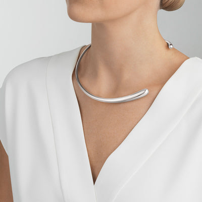 Mercy Silver Neck Ring simple Pursuit