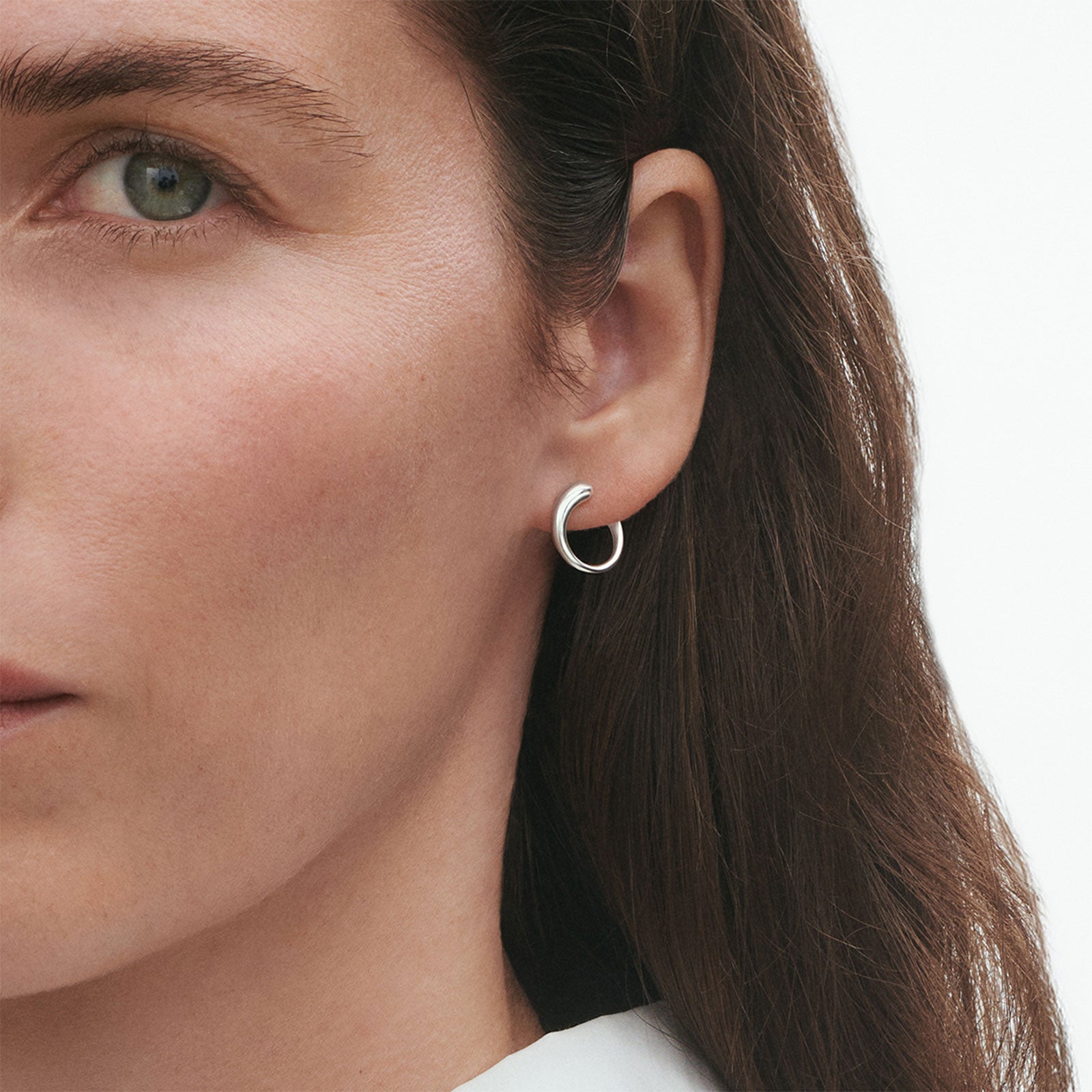 Mercy Silver Stud Earrings