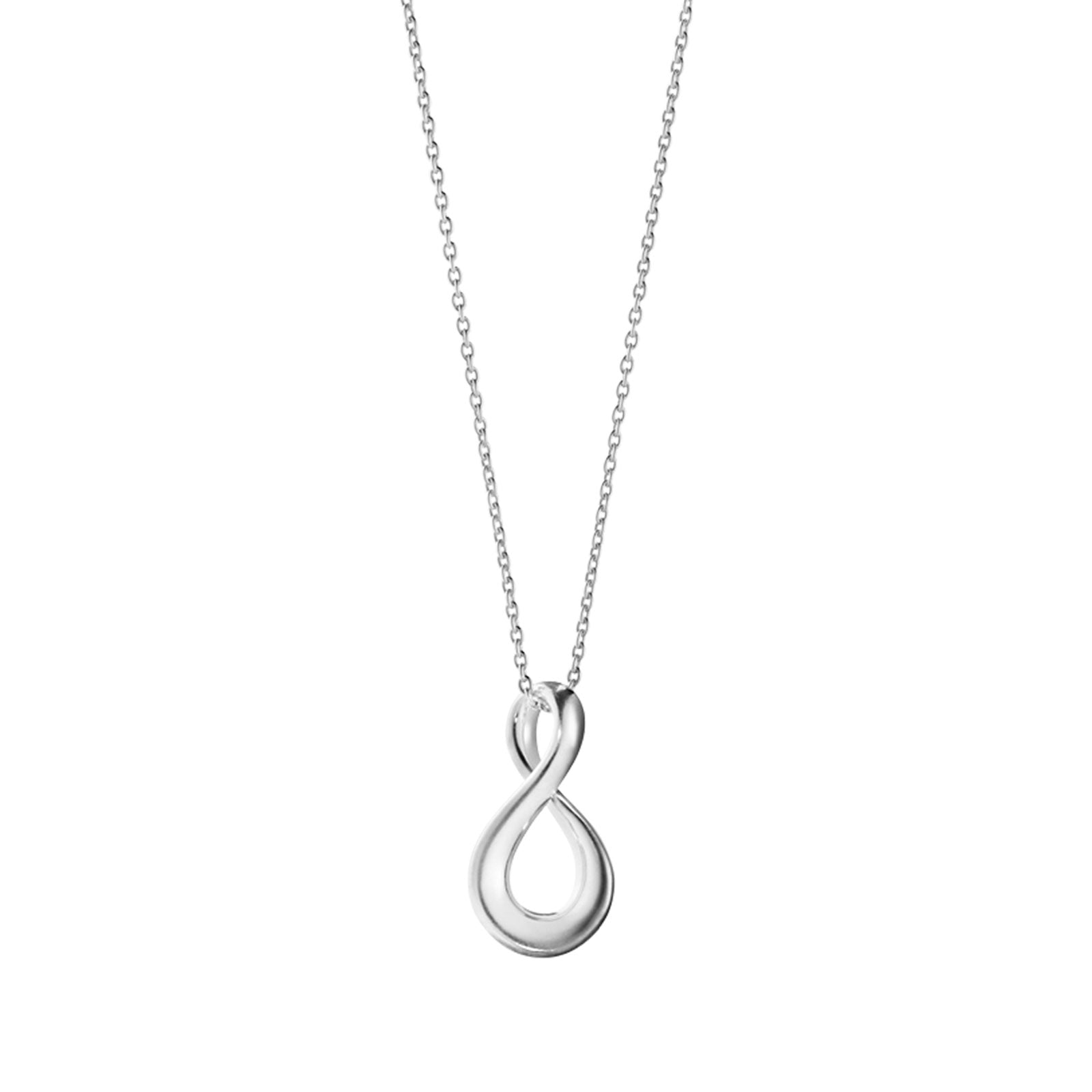 Infinity Silver Necklace with Pendant