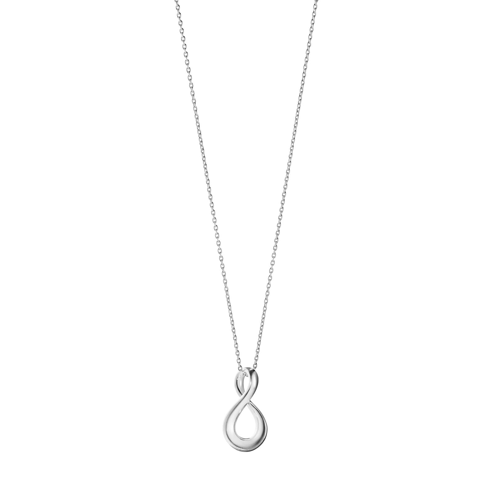 Infinity Silver Necklace with Pendant