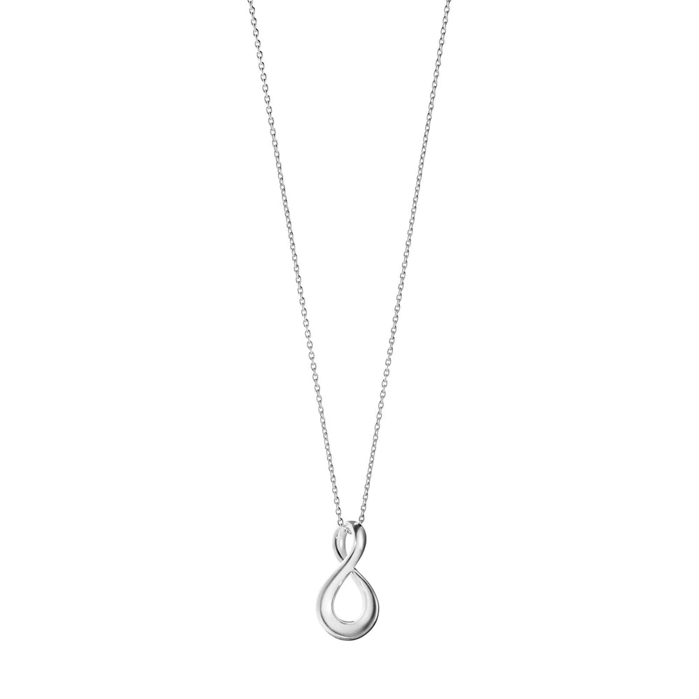 Infinity Silver Necklace with Pendant