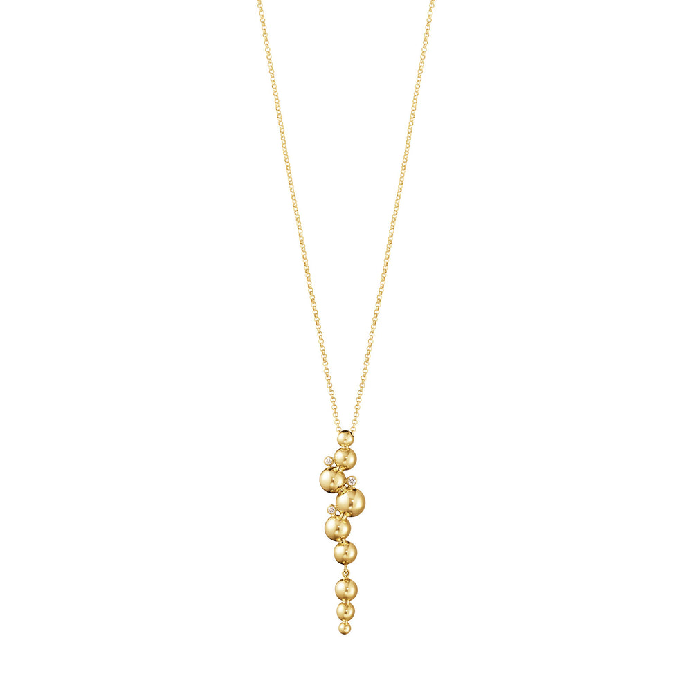 Moonlight Grapes 18ct Yellow Gold Diamond Necklace with Pendant simple Pursuit