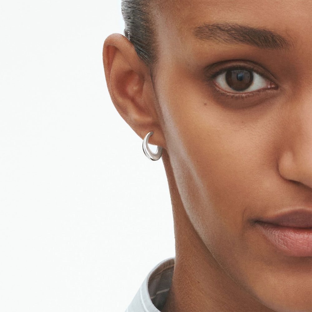 Offspring Silver Earhoops, Small