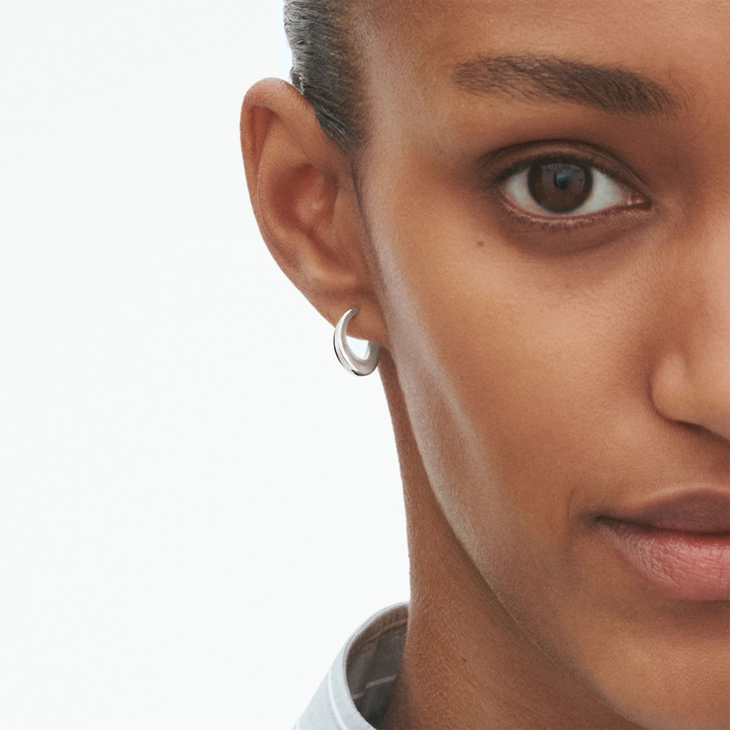 Offspring Silver Earhoops, Small
