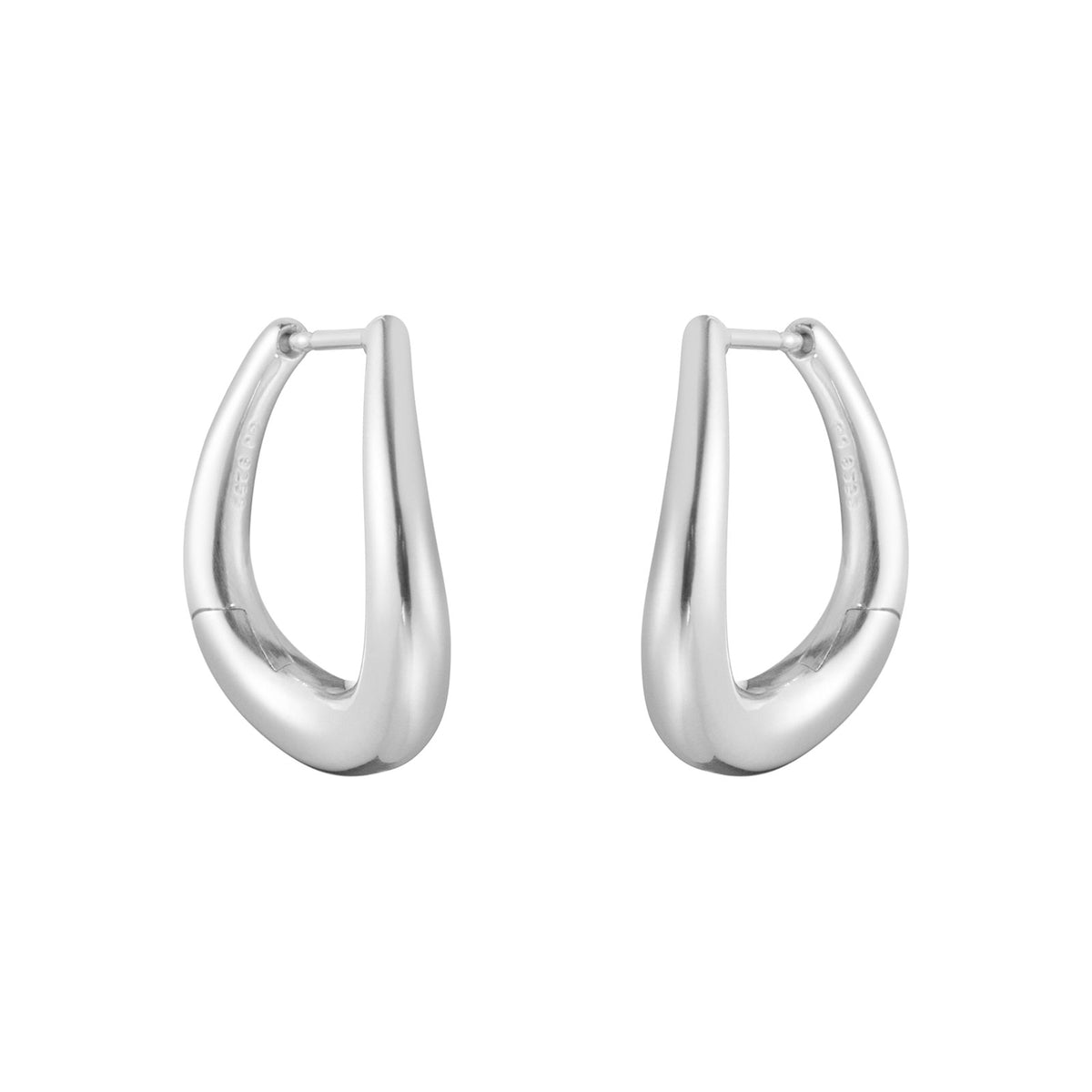 Offspring Silver Earhoops, Medium simple Pursuit