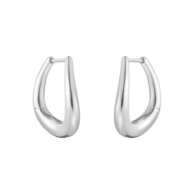 Offspring Silver Earhoops, Medium simple Pursuit