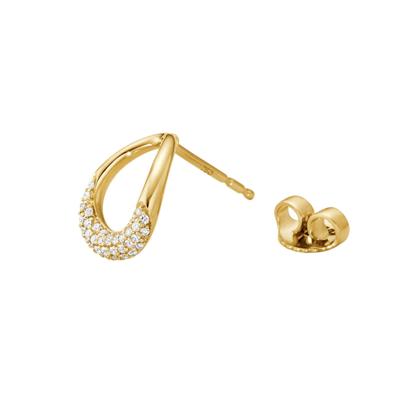 Offspring 18ct Yellow Gold Diamond Stud Earrings