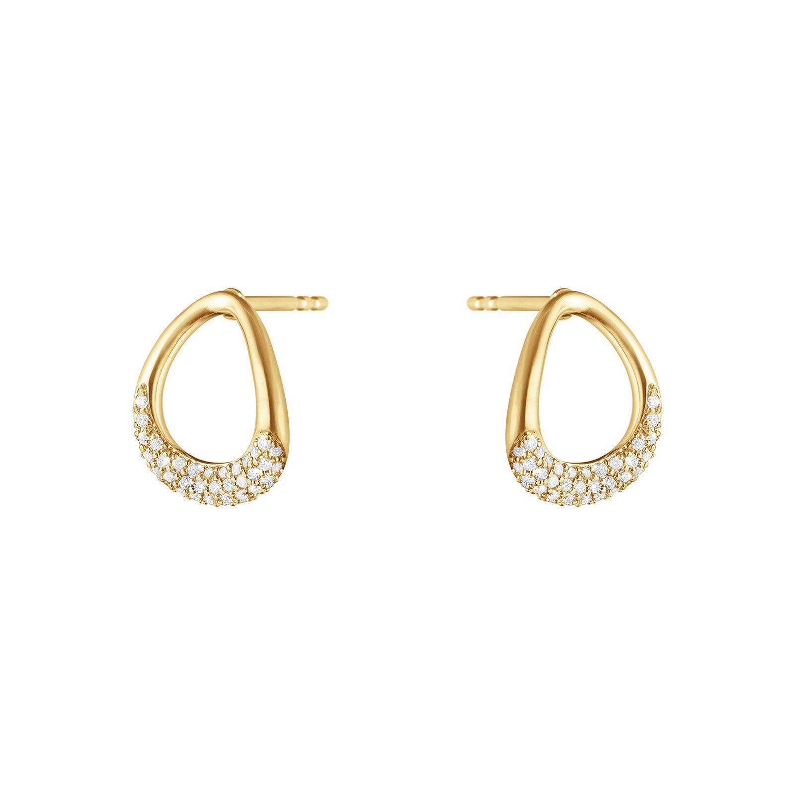 Offspring 18ct Yellow Gold Diamond Stud Earrings
