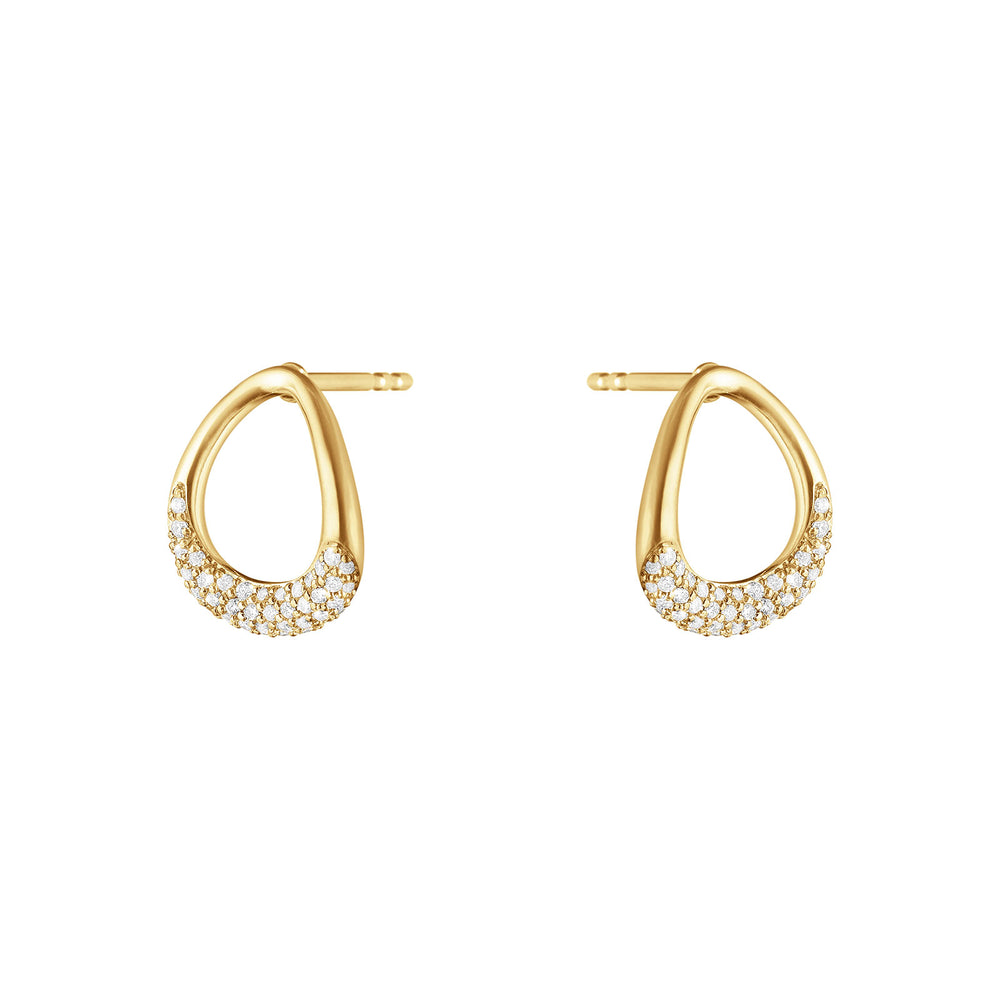 Offspring 18ct Yellow Gold Diamond Stud Earrings