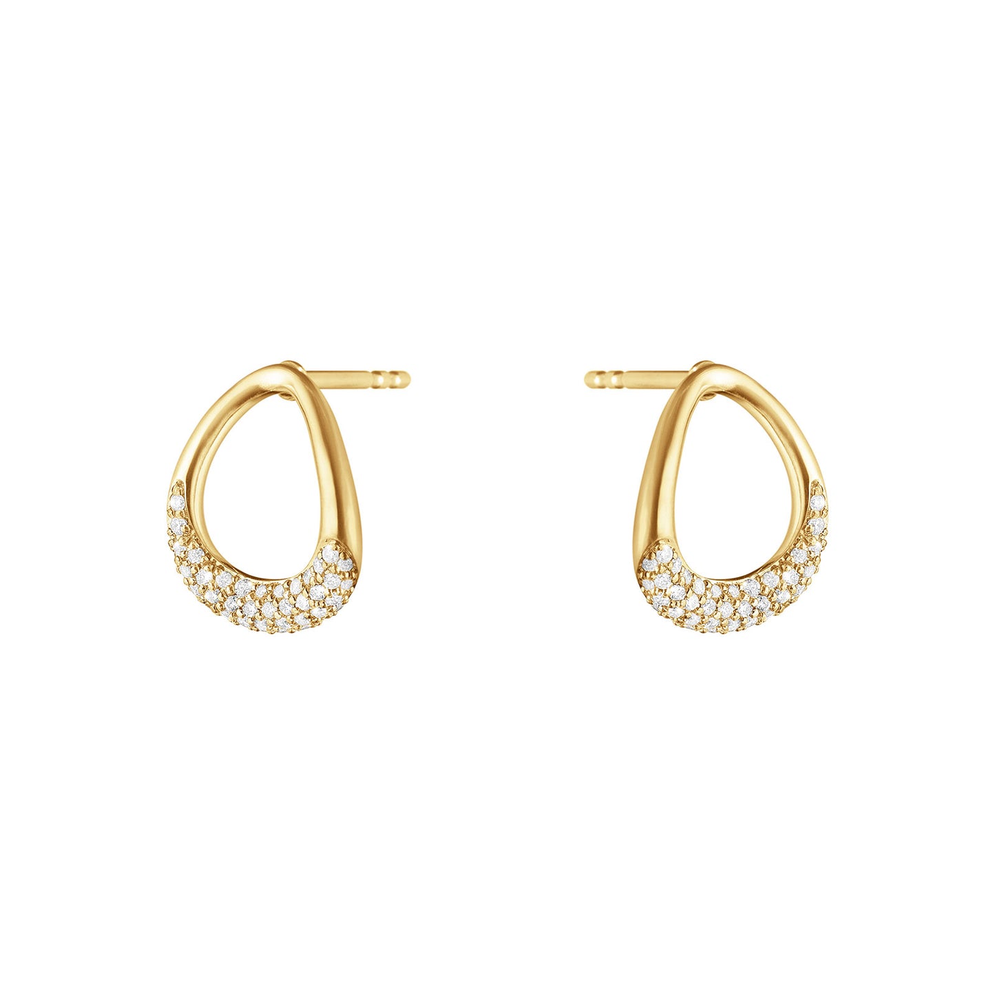 Offspring 18ct Yellow Gold Diamond Stud Earrings