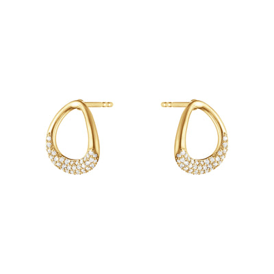 Offspring 18ct Yellow Gold Diamond Stud Earrings simple Pursuit