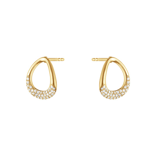 Offspring 18ct Yellow Gold Diamond Stud Earrings simple Pursuit