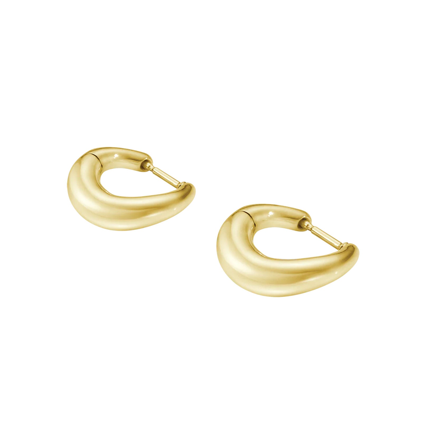 Offspring 18ct Yellow Gold Hoop Earrings simple Pursuit