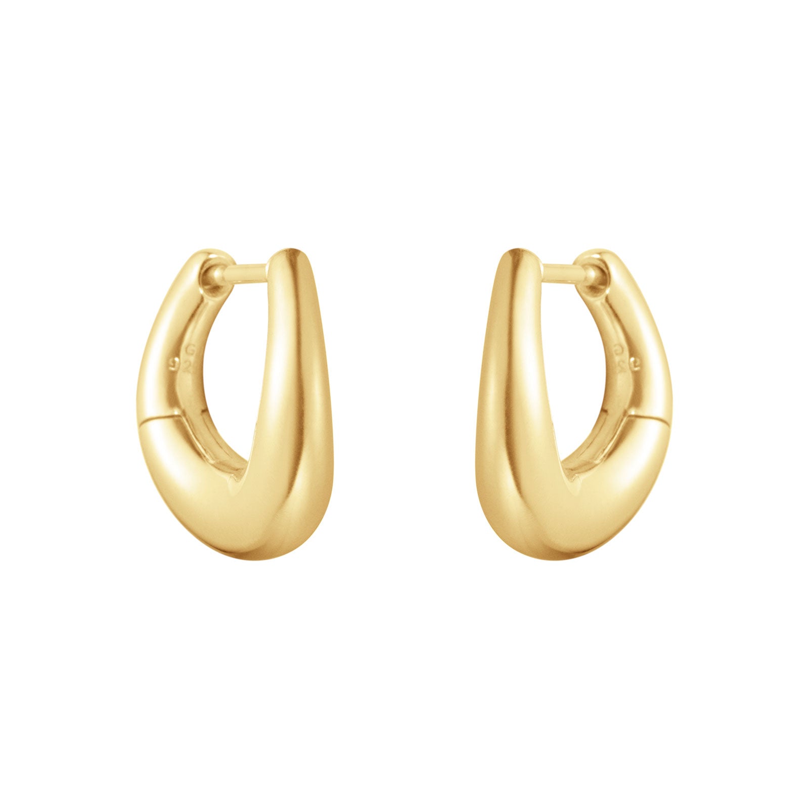Offspring 18ct Yellow Gold Hoop Earrings simple Pursuit