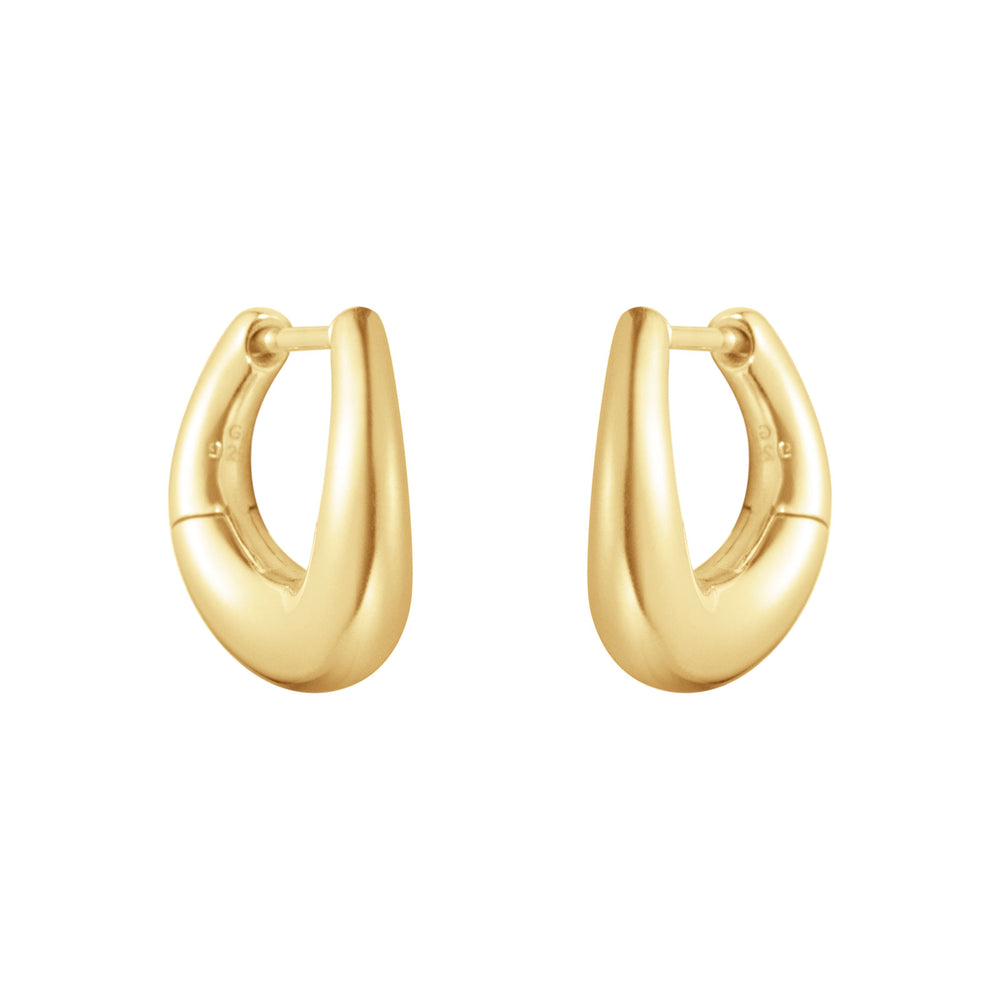 Offspring 18ct Yellow Gold Hoop Earrings simple Pursuit