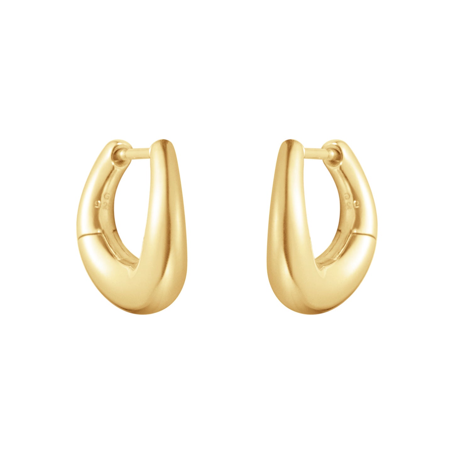 Offspring 18ct Yellow Gold Hoop Earrings simple Pursuit