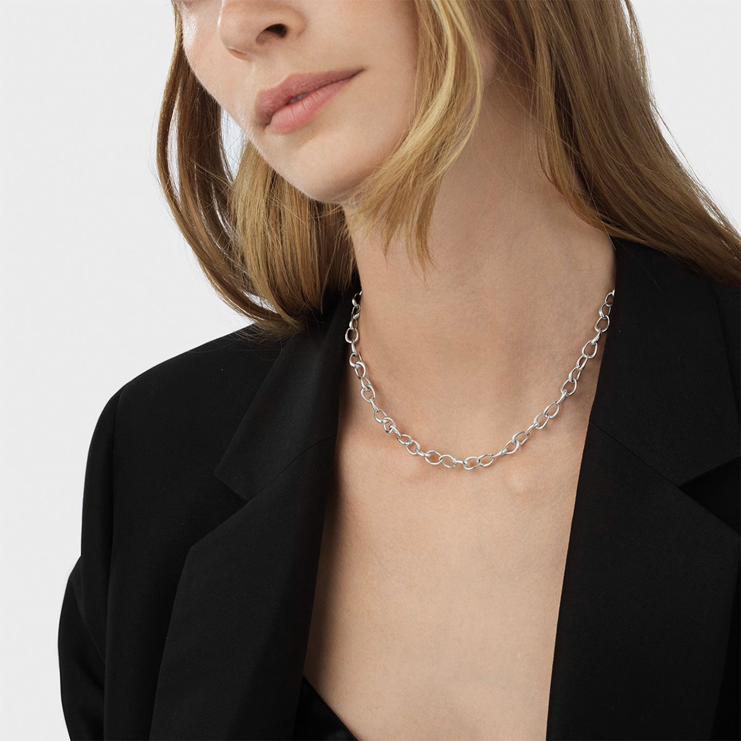 Offspring Silver Link Necklace