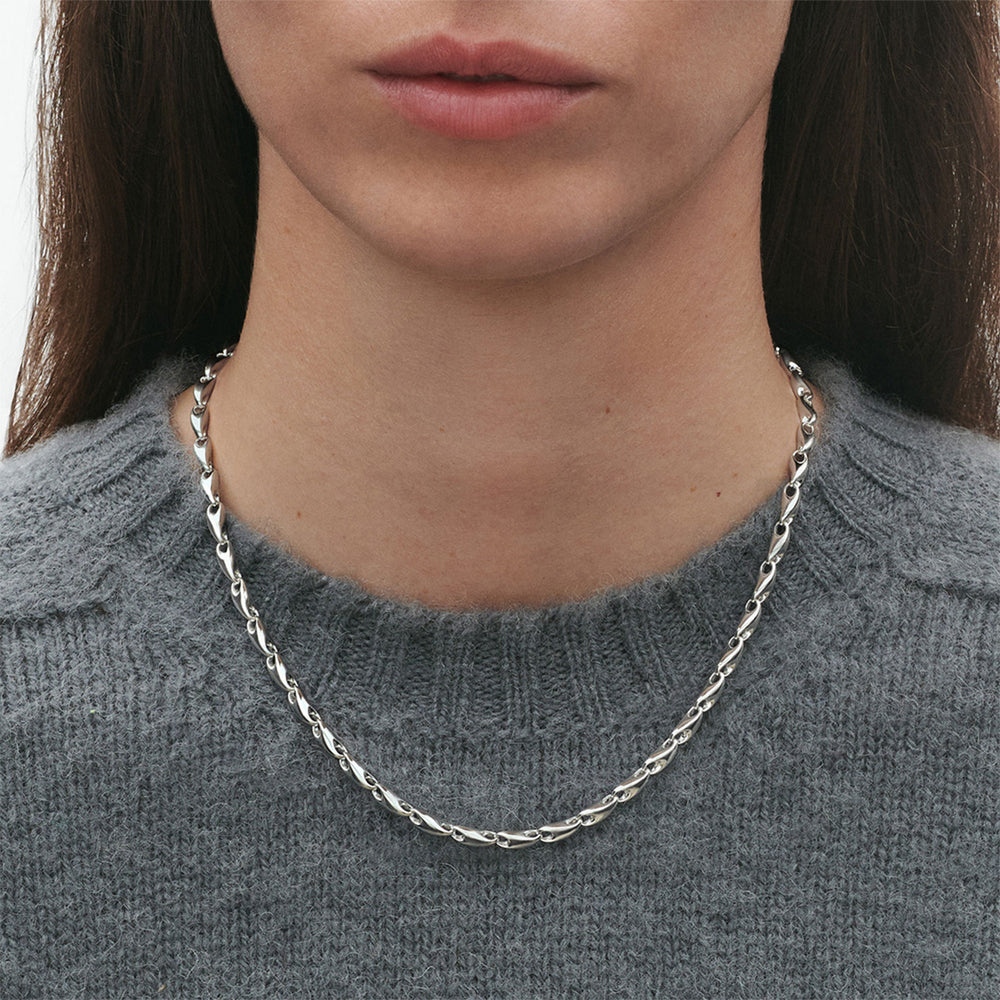 Reflect Silver Slim Link Necklace simple Pursuit