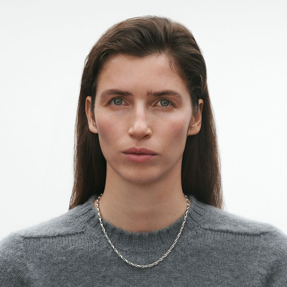 Reflect Silver Slim Link Necklace simple Pursuit