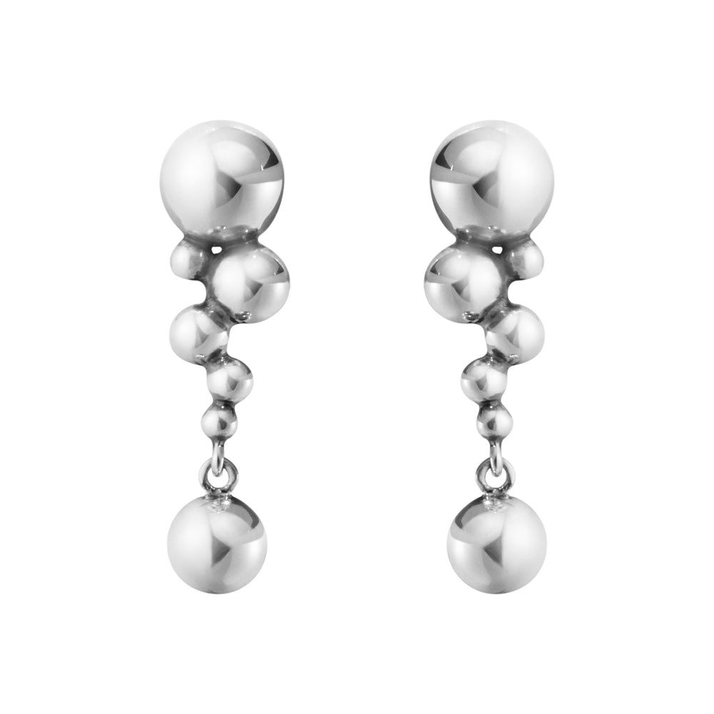 Moonlight Grapes Silver Drop Earrings, Small
