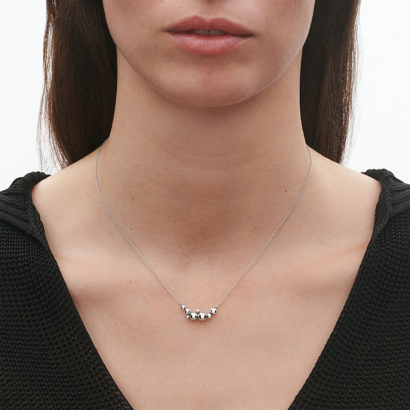 Moonlight Grapes Silver Pendant