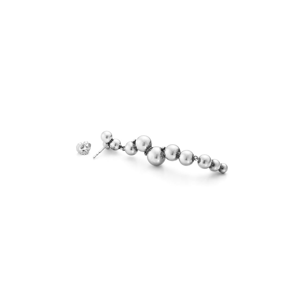 Moonlight Grapes Silver Drop Earrings
