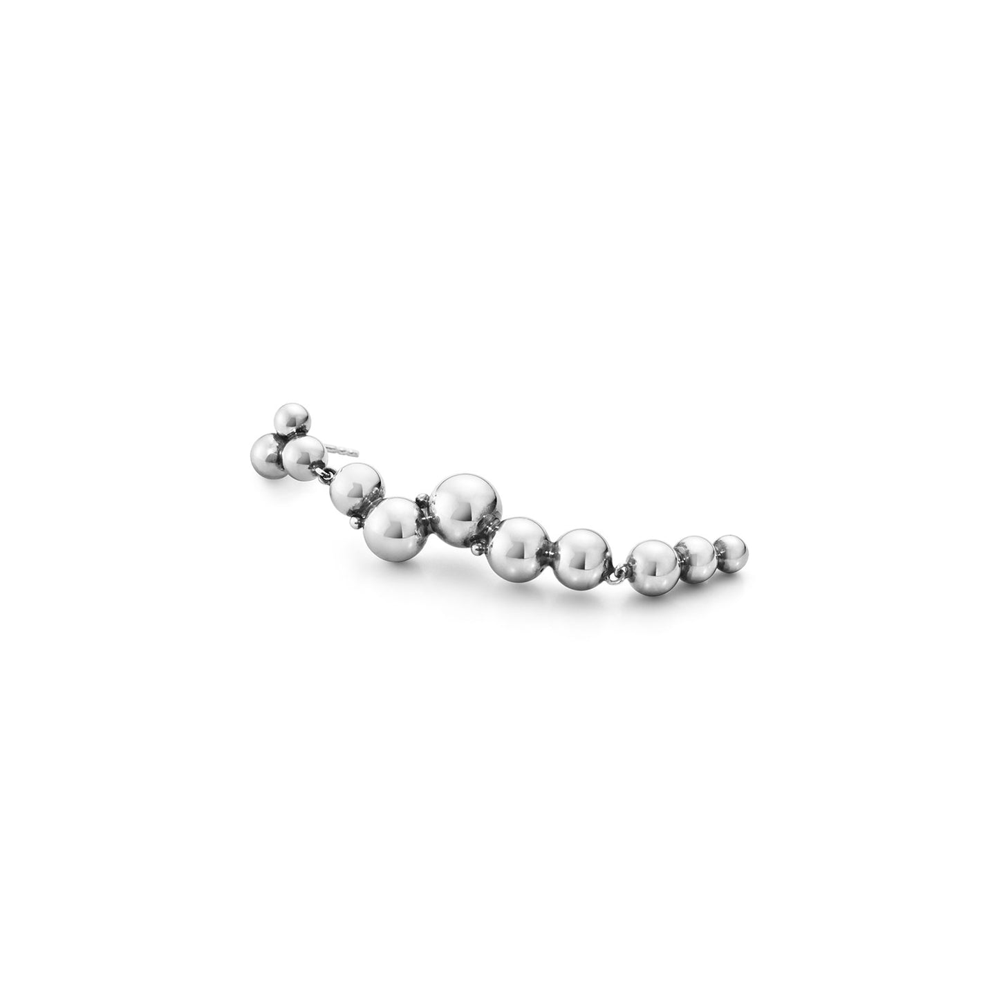 Moonlight Grapes Silver Drop Earrings