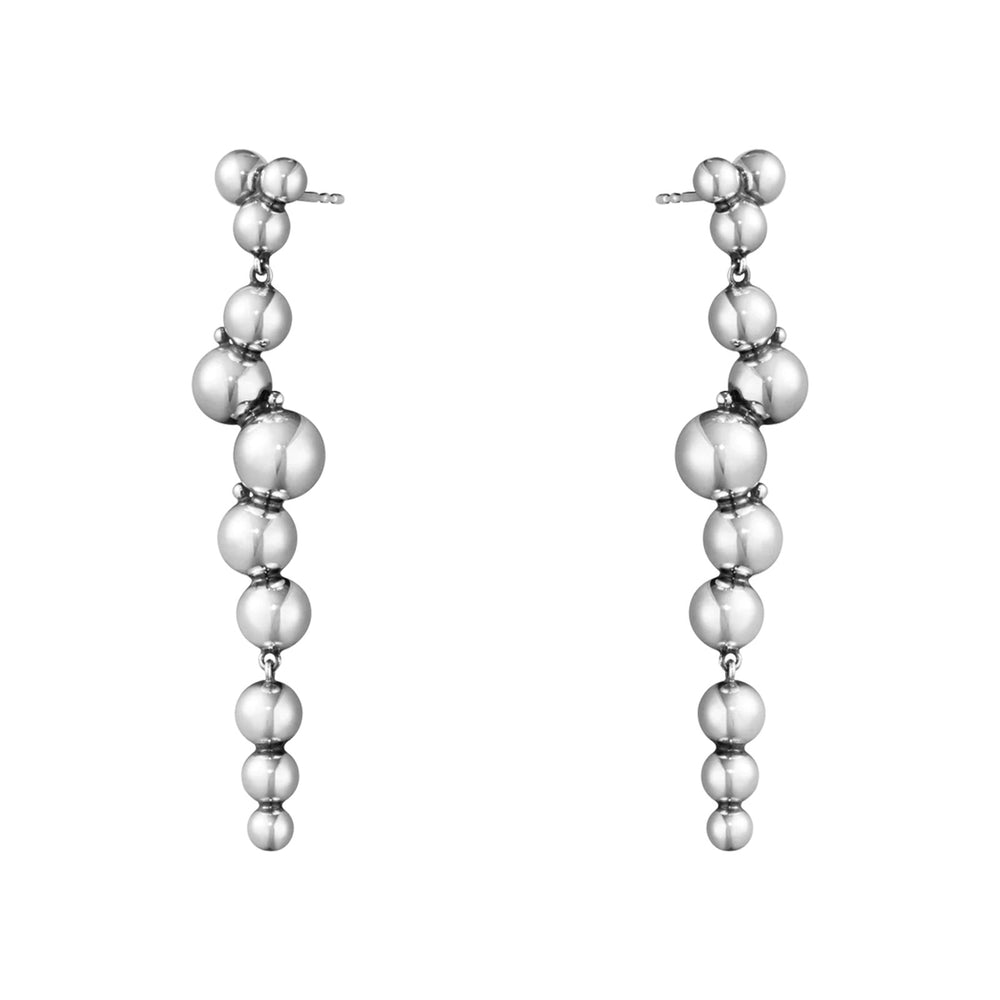 Moonlight Grapes Silver Drop Earrings
