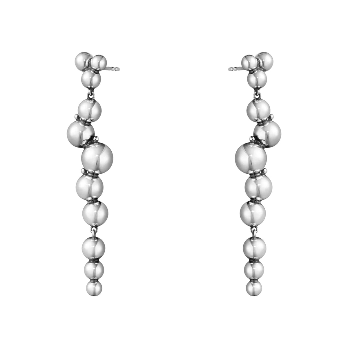 Moonlight Grapes Silver Drop Earrings simple Pursuit