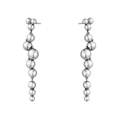Moonlight Grapes Silver Drop Earrings simple Pursuit
