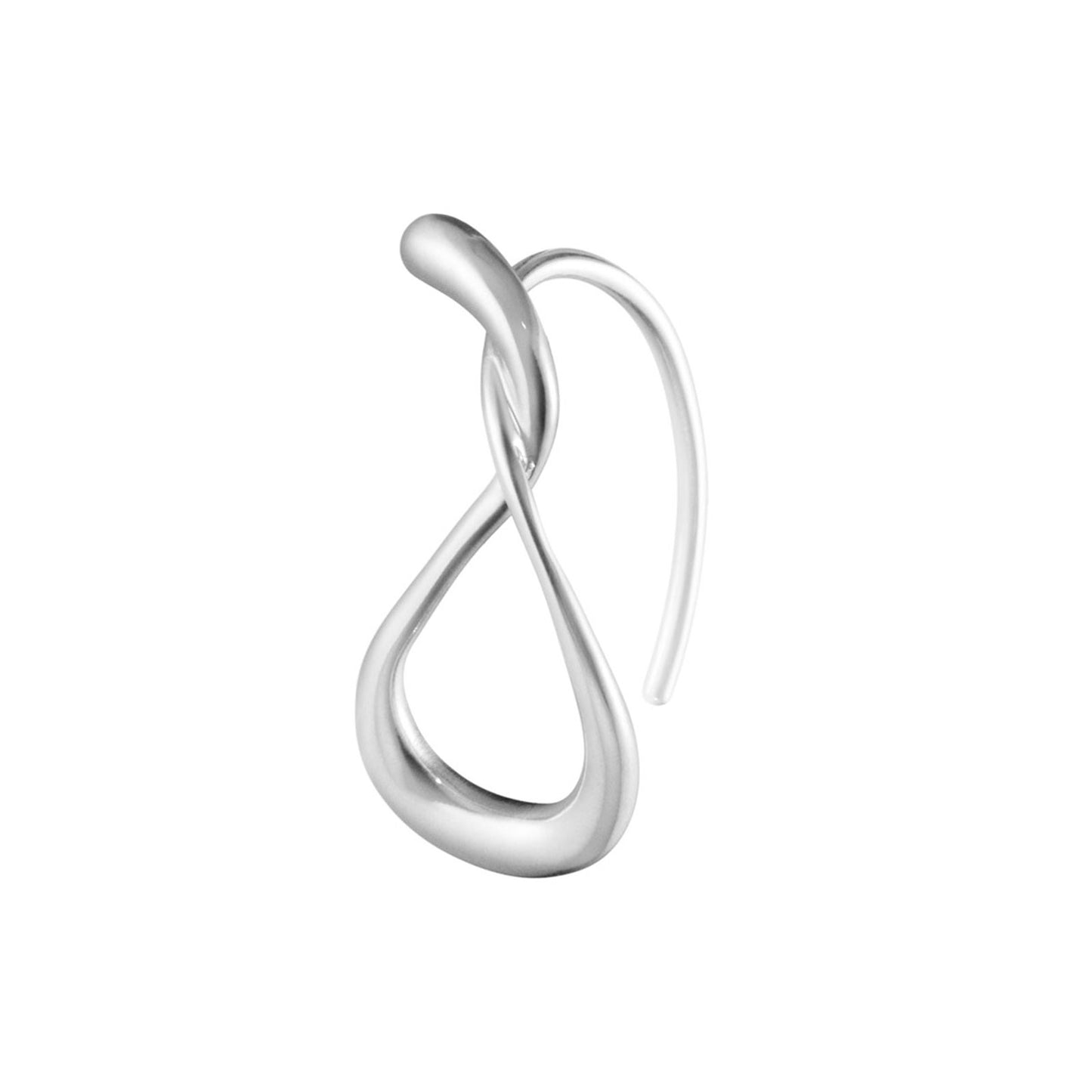 Mercy Silver Small Earhoops simple Pursuit