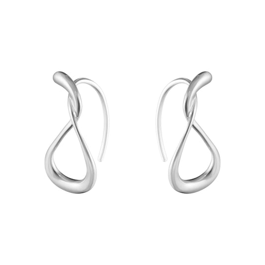 Mercy Silver Small Earhoops simple Pursuit